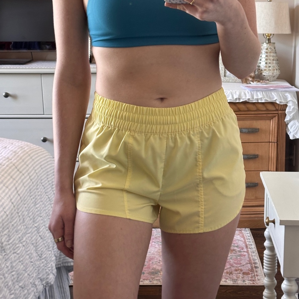 All in motion Yellow Athletic High Rise Shorts